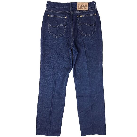 Vintage USA Lee Mom Jeans Womens 14 Petite (30x28) Blue Union Made Western Rodeo - Picture 8 of 8